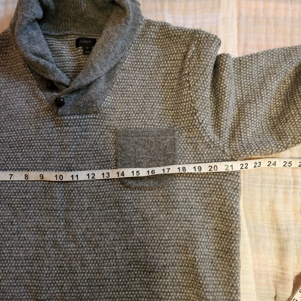 NWOT Vintage, J.Crew lambswool shawl collar sweater sz M Men's